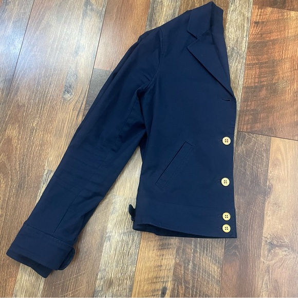 Ralph Lauren Gold Button Blazer Jacket - Picture 3 of 8